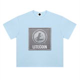 Litecoin T-Shirt — Silver Patch Logo