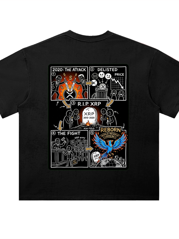 Crypto T-Shirt — Whoosh Coins, Vault Lockdown — Mr. Lined crypto streetwear
