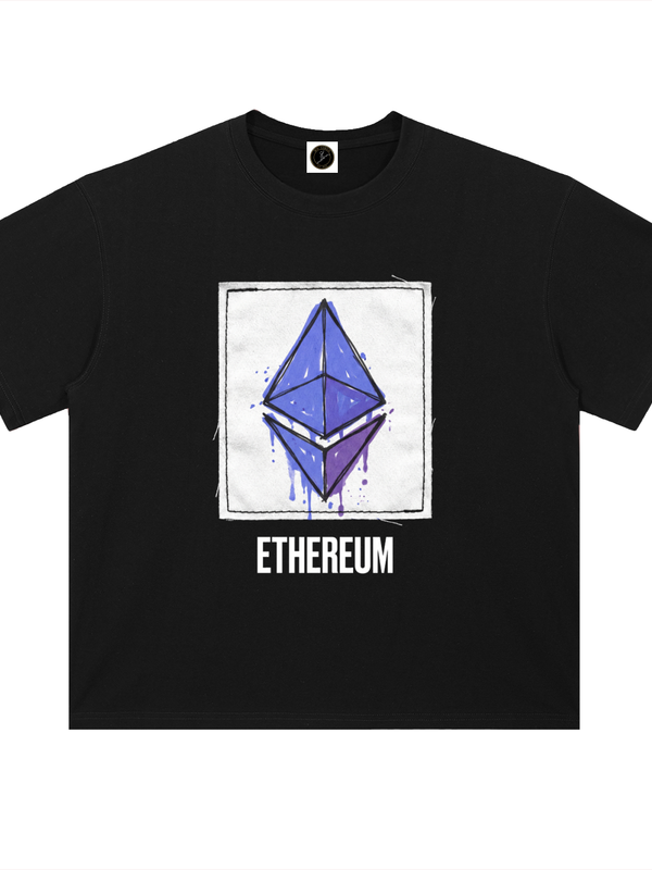 Ethereum T-Shirt — Art Print Edition — Mr. Lined