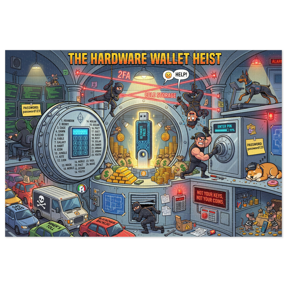 Crypto Jigsaw Puzzle — Hardware Wallet Heist —  — Mr. Lined