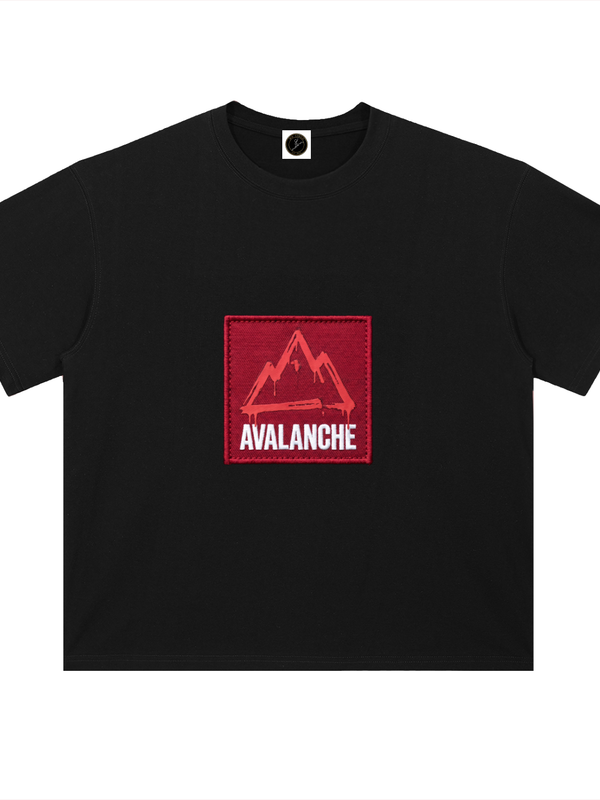 Avalanche T-Shirt — Red Mountain Logo — Mr. Lined