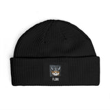 Floki Beanie — Viking Skull Patch