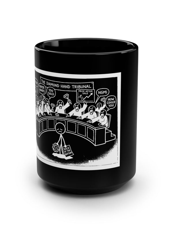 Crypto Mug — Diamond Hand Tribunal — Mr. Lined crypto streetwear