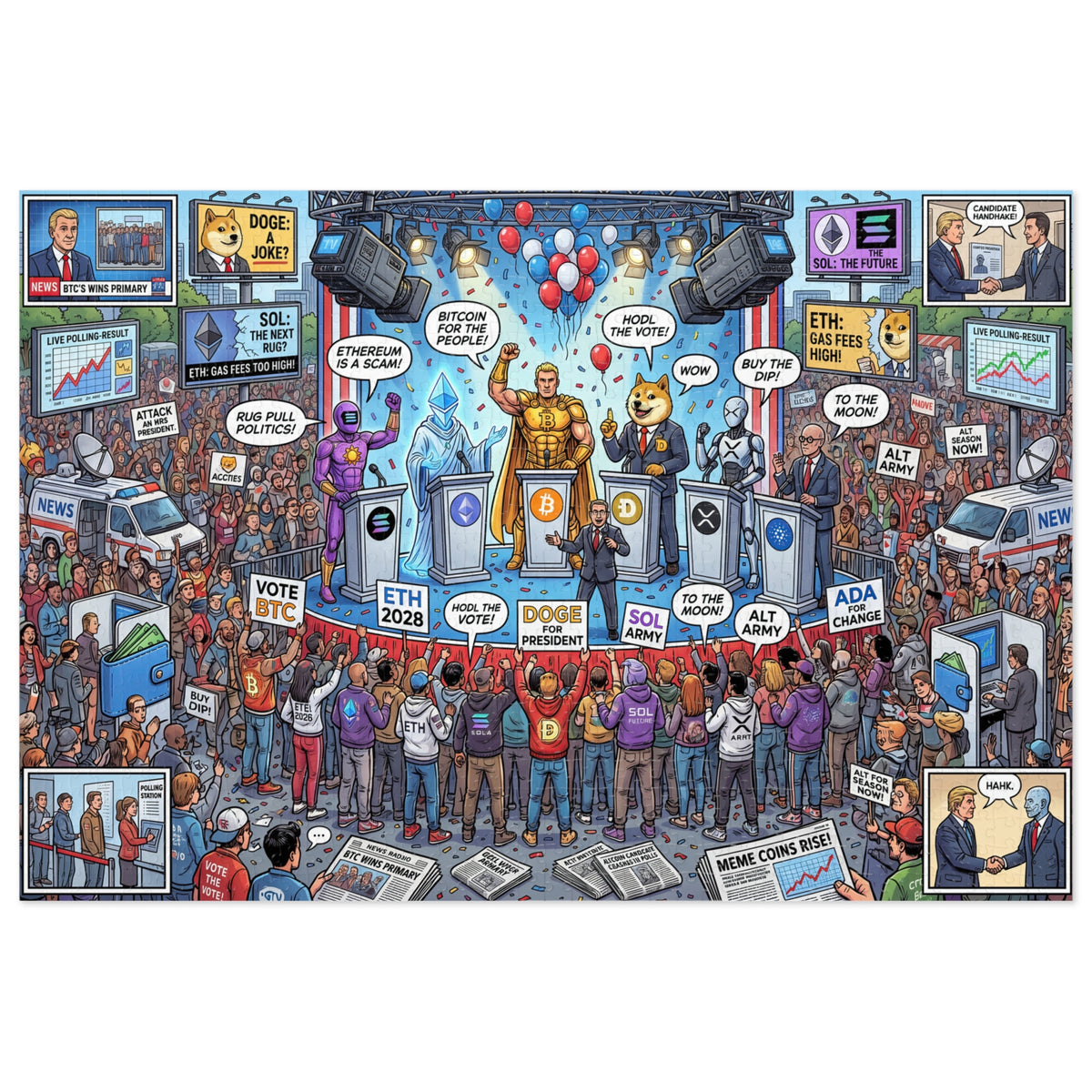 Crypto Jigsaw Puzzle — The Crypto Debate —  — Mr. Lined