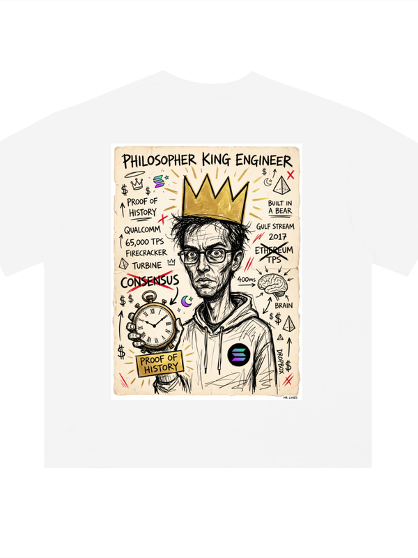 Solana T-Shirt — Proof of History — Mr. Lined crypto streetwear