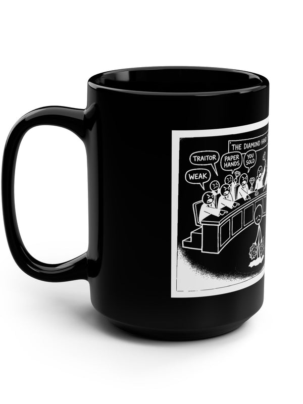 Crypto Mug — Diamond Hand Tribunal — Mr. Lined crypto streetwear