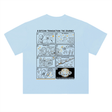 Bitcoin A Transaction Journey T-Shirt — Eight Panels Light Variant