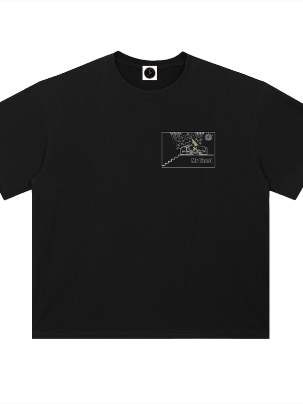 Cardano The Joy Of Understanding T-Shirt — Vitruvian Cognition Dark Variant — Mr. Lined crypto streetwear