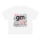 Crypto T-Shirt — GM, Down 40% at 3:47am