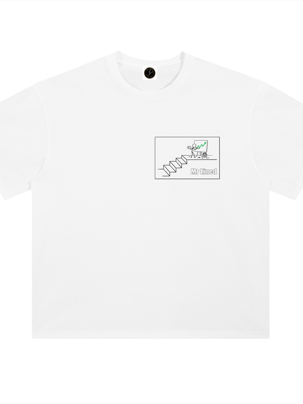 Chainlink T-Shirt — Sergey Basquiat Portrait — Mr. Lined crypto streetwear