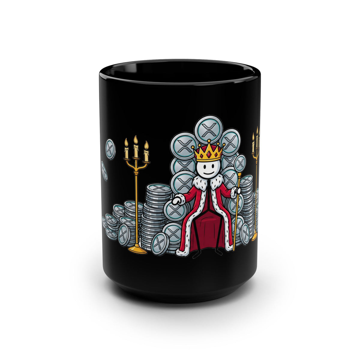 XRP Mug — King of Coins on Throne —  — Mr. Lined