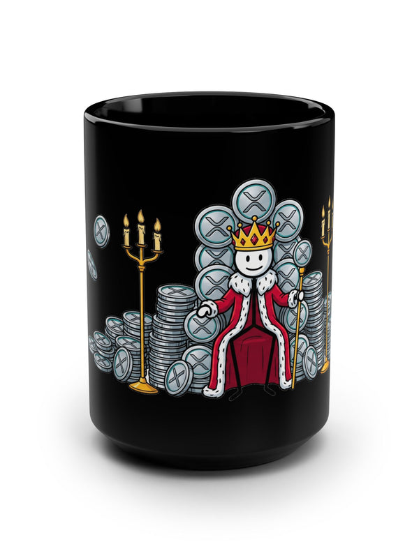 XRP Mug — King of Coins on Throne — Mr. Lined crypto streetwear