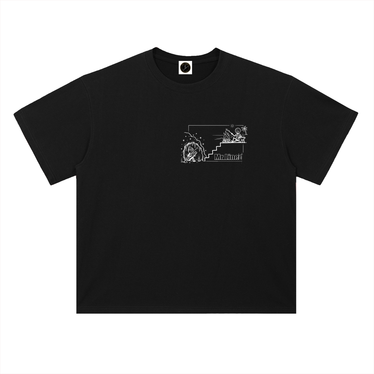 Binance T-Shirt — Built in 180 Days, CZ Timeline —  — Mr. Lined