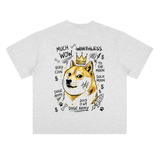 Dogecoin T-Shirt — Doge King Basquiat, Much Wow