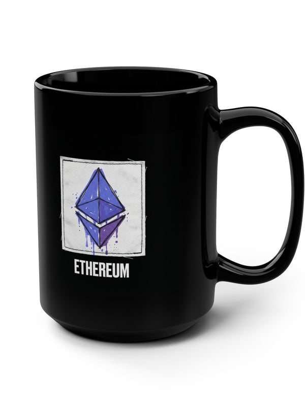 Ethereum Mug — Diamond Logo Patch — Mr. Lined crypto streetwear