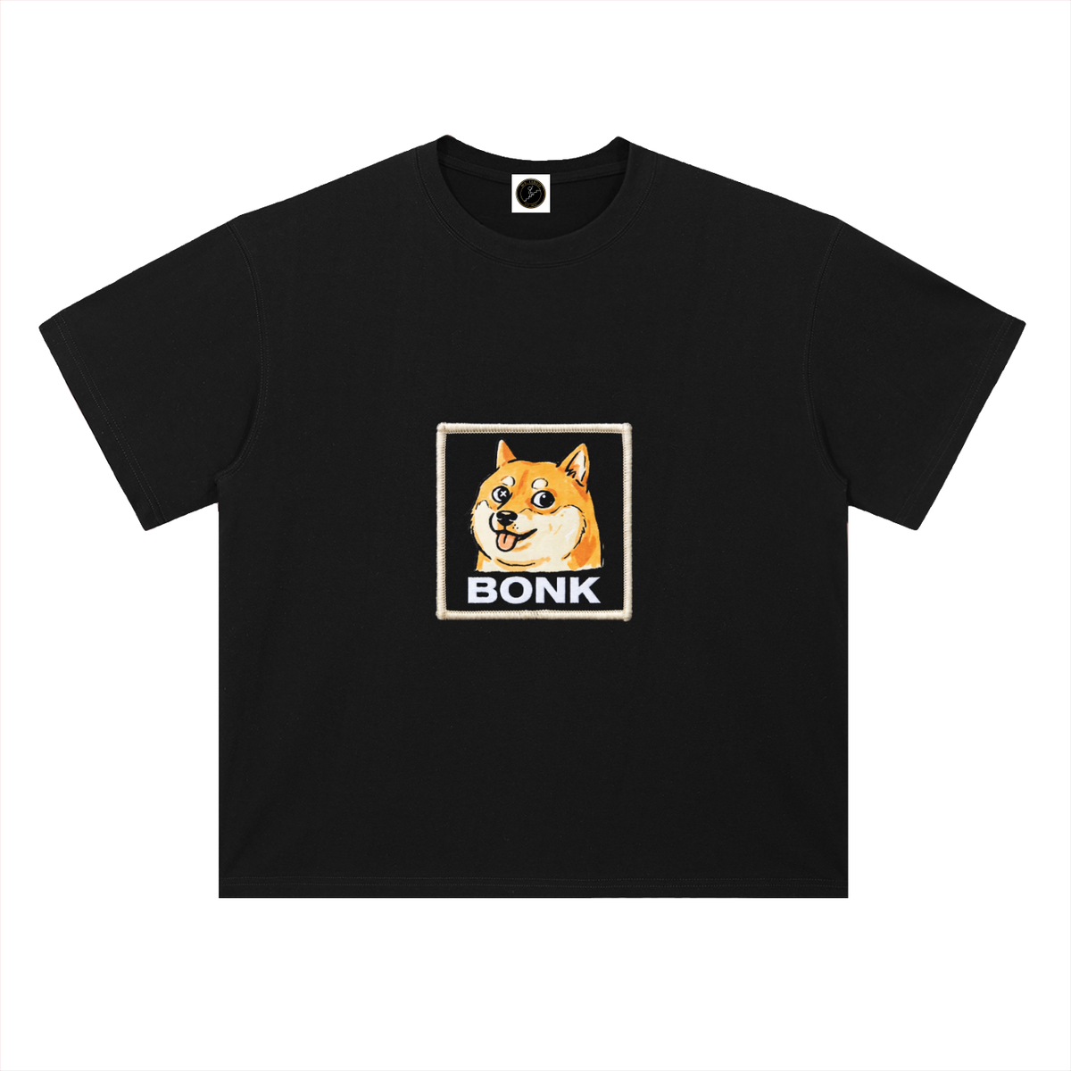 BONK T-Shirt — Shiba Patch Logo —  — Mr. Lined