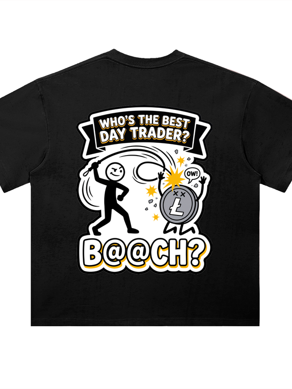 Litecoin T-Shirt — Best Day Trader — Mr. Lined crypto streetwear