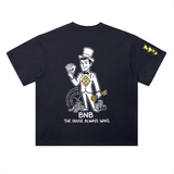 BNB The House Always Wins T-Shirt — Top Hat Magician Dark Variant