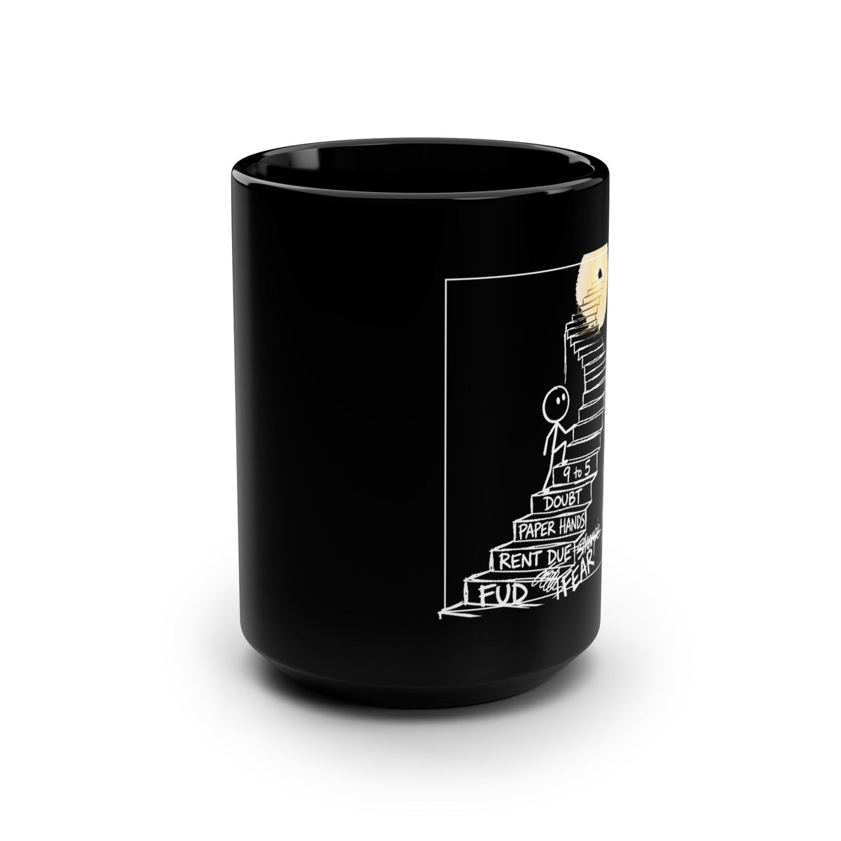 Crypto Mug — Bag of Coins Climb to the Top —  — Mr. Lined