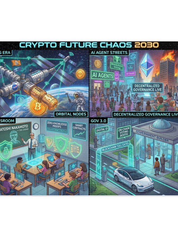 Crypto Jigsaw Puzzle — Future Chaos 2030 — Mr. Lined crypto streetwear