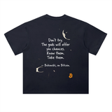 Bitcoin Bukowski On Bitcoin T-Shirt — Don't Try Dark Variant
