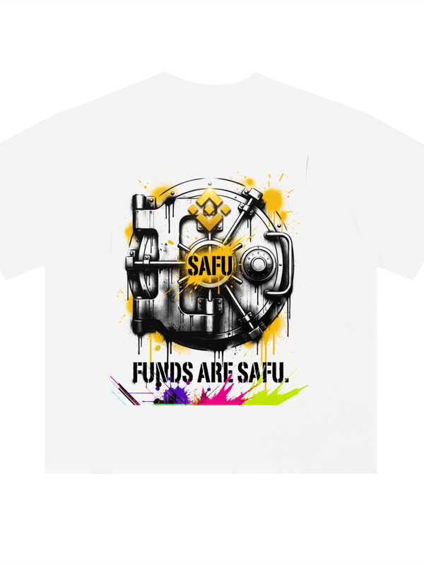 Binance T-Shirt — Funds Are SAFU — Mr. Lined crypto streetwear