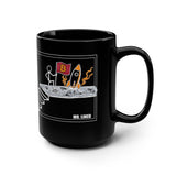 Bitcoin Mug — Moon Landing Flag Stickman