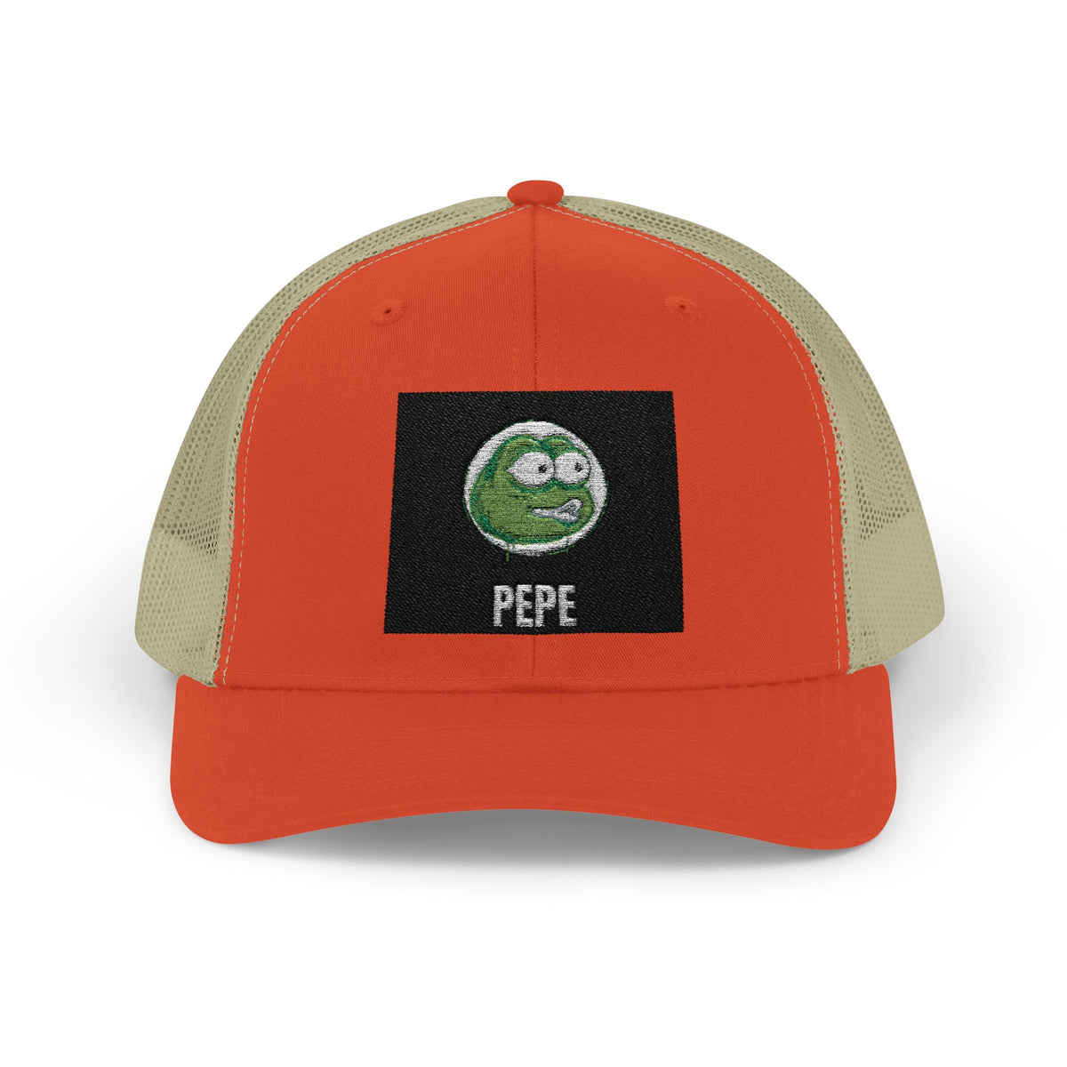 Pepe Coin Trucker Cap — Frog Snapback —  — Mr. Lined