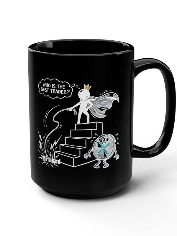 Crypto Mug — Best Trader Crown Cape Purple — Mr. Lined crypto streetwear
