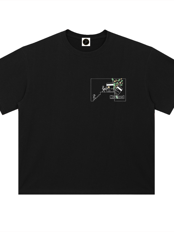 Bitcoin T-Shirt — Genesis Block Zero, Jan 3 2009 — Mr. Lined crypto streetwear