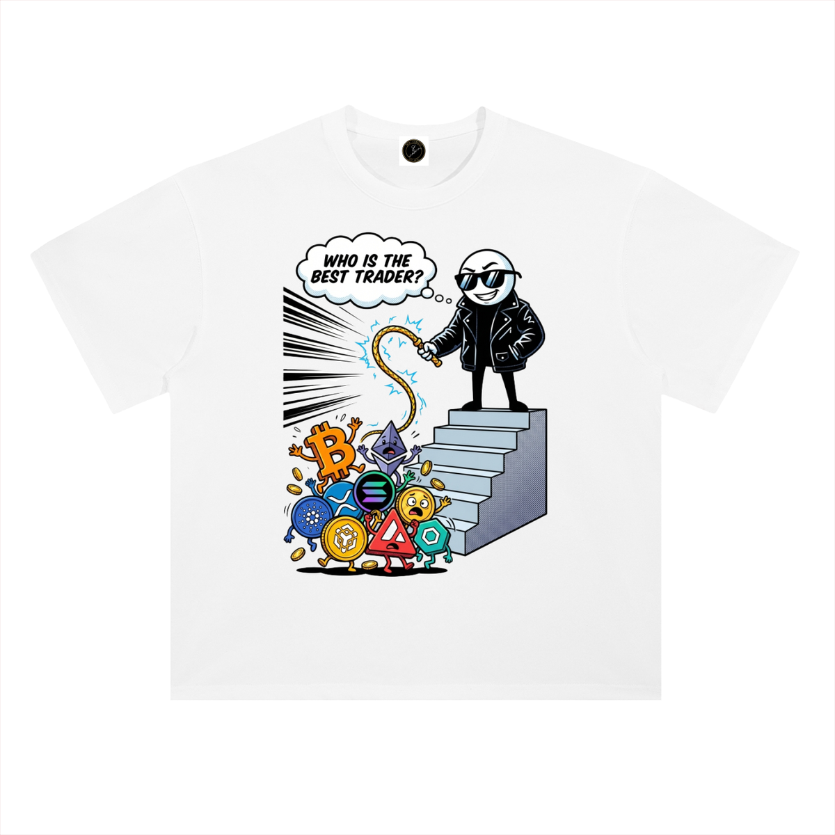 Crypto T-Shirt — Who's the Best Trader —  — Mr. Lined