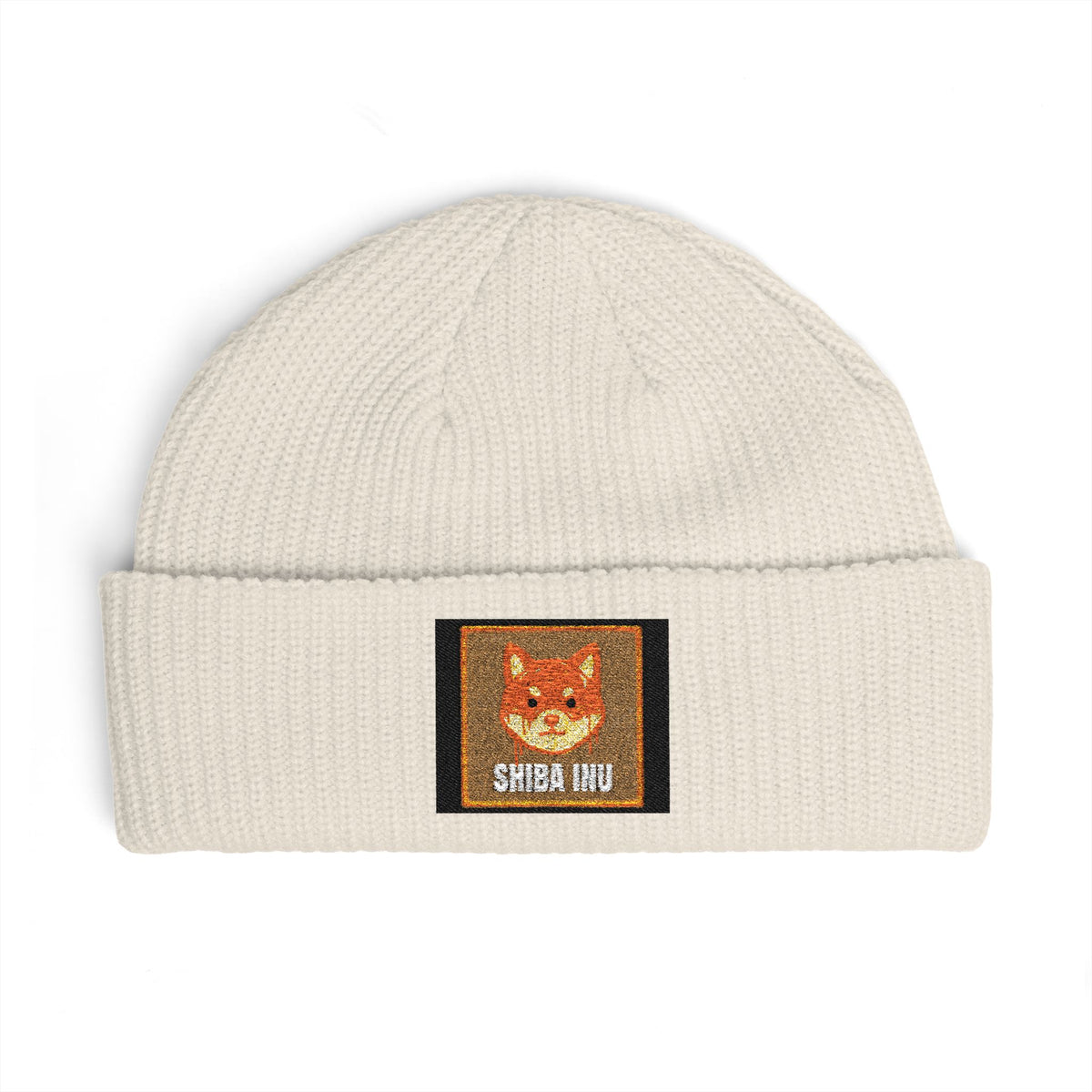 Shiba Inu Beanie — SHIB Logo Cuff —  — Mr. Lined