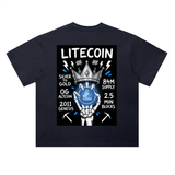 Litecoin T-Shirt — Skeleton Crown, OG Alt