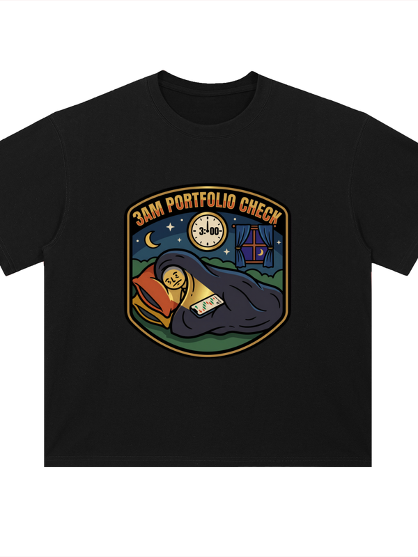 Crypto T-Shirt — 3AM Portfolio Check — Mr. Lined