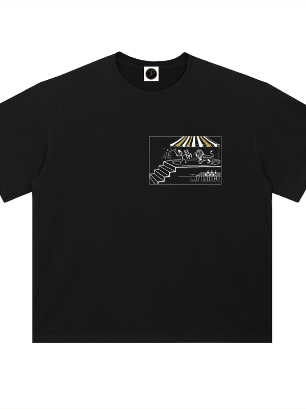 Avalanche AVAX Skier T-Shirt — Coin On Skis Dark Variant — Mr. Lined crypto streetwear