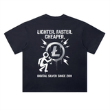 Litecoin T-Shirt — Lighter, Faster, Cheaper