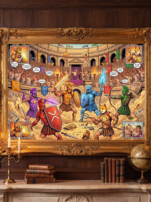 Crypto Jigsaw Puzzle — Coliseum Gladiators — Mr. Lined crypto streetwear