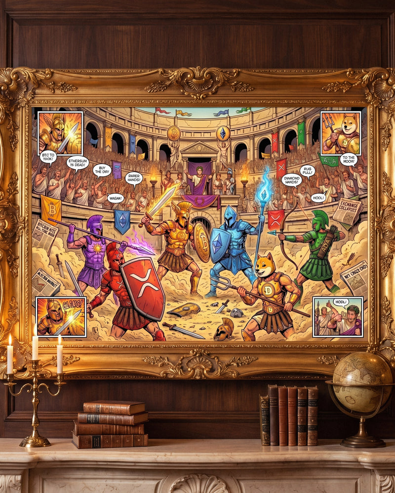 Crypto Jigsaw Puzzle — Coliseum Gladiators