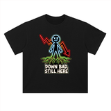 Crypto T-Shirt — Down Bad, Still Here