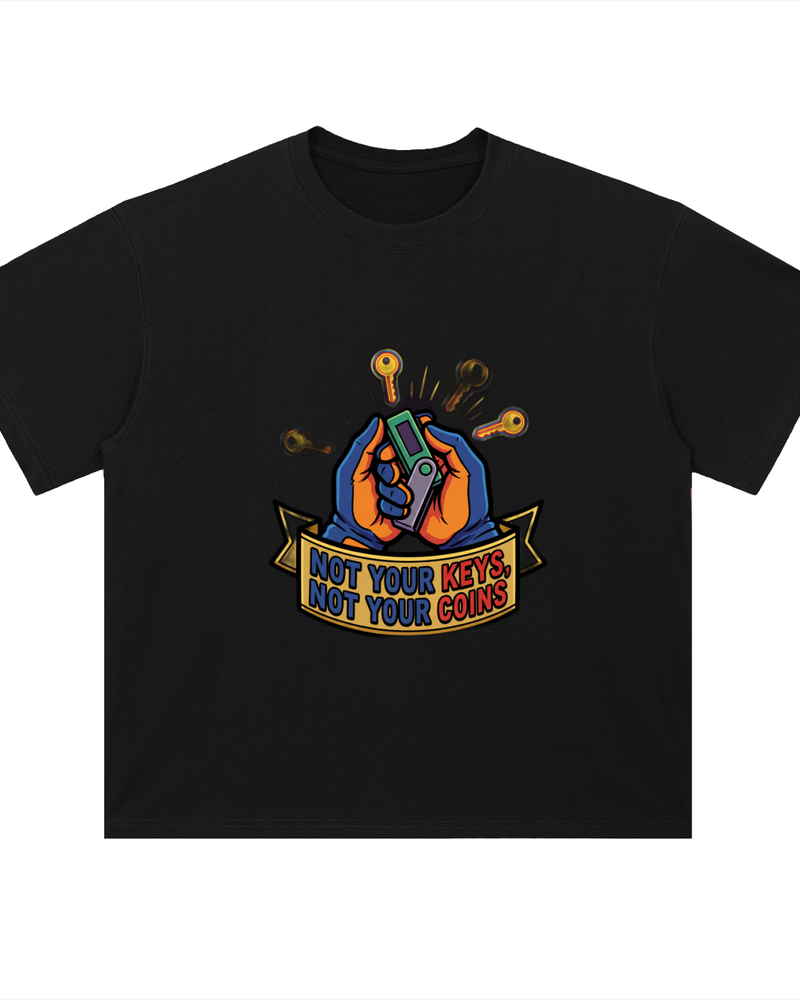Crypto T-Shirt — Hopium & Copium (Dark)