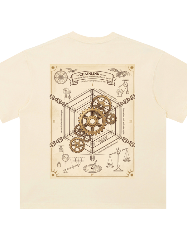 Chainlink T-Shirt — In Chainlink We Trust — Mr. Lined crypto streetwear