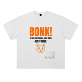 BONK No VCs No Presale Just Vibes T-Shirt — Solana Memecoin Light Variant
