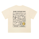 Litecoin Silver To Bitcoin's Gold T-Shirt — Comic Light