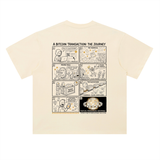 Bitcoin A Transaction Journey T-Shirt — Eight Panels Light Variant