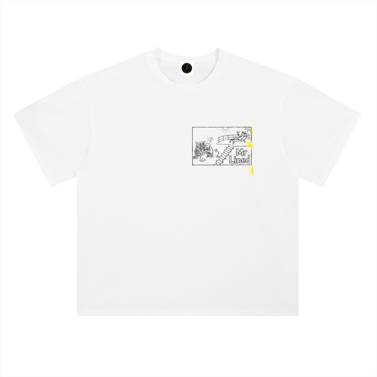 BNB T-Shirt — Poor Again, Two Words, $70B Gone —  — Mr. Lined