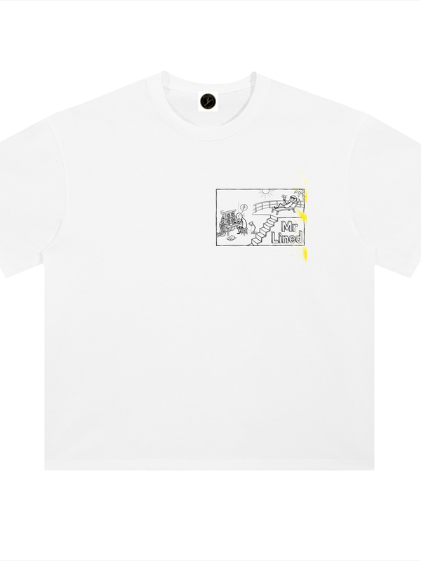 BNB T-Shirt — Poor Again, Two Words, $70B Gone — Mr. Lined crypto streetwear
