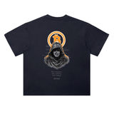 Dogecoin This Is A Revolution T-Shirt — Doge In Beret Dark Variant