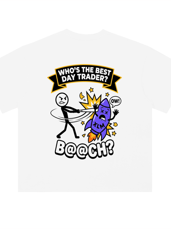 Stellar T-Shirt — Best Day Trader, XLM — Mr. Lined crypto streetwear