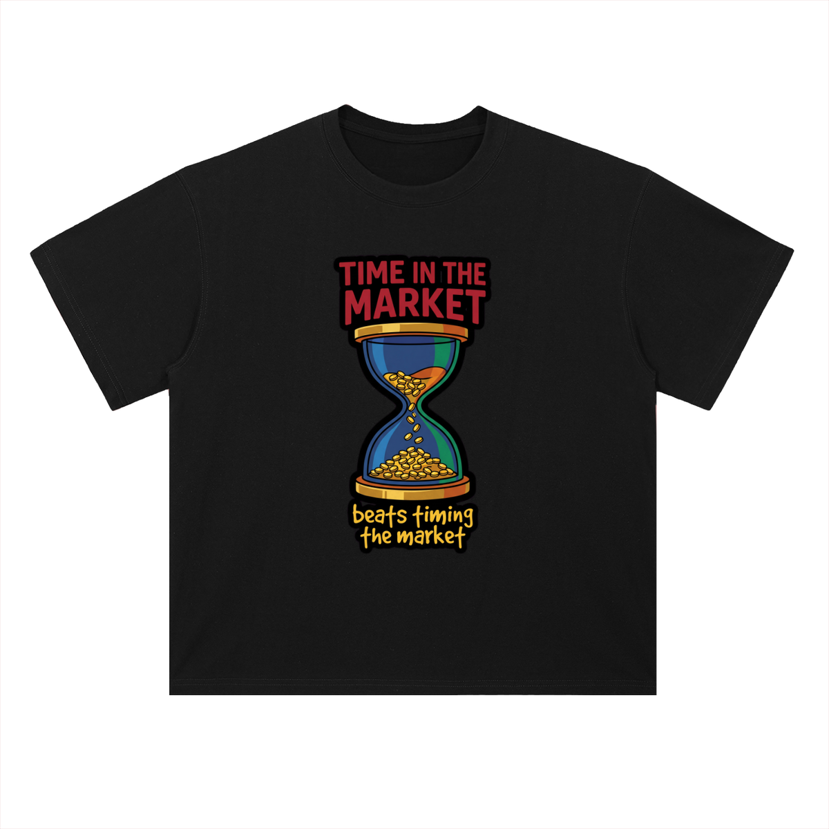 Crypto T-Shirt — Time in the Market —  — Mr. Lined