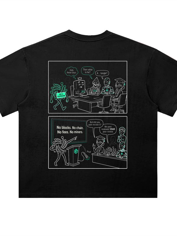 IOTA T-Shirt — Crypto Council Comic — Mr. Lined crypto streetwear